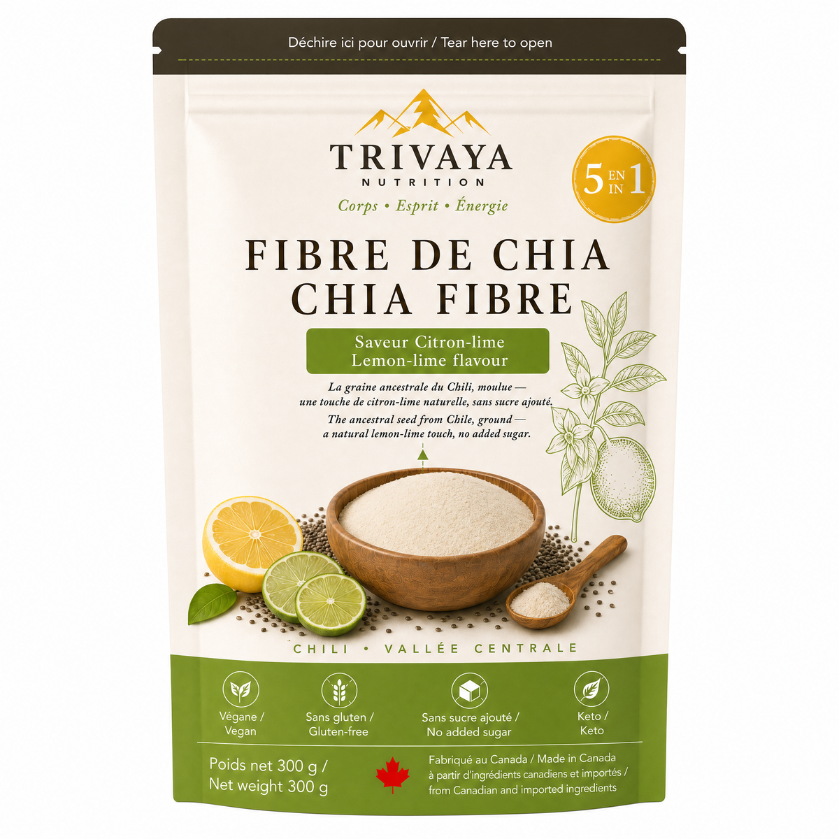 Fibre de Chia 5 en 1