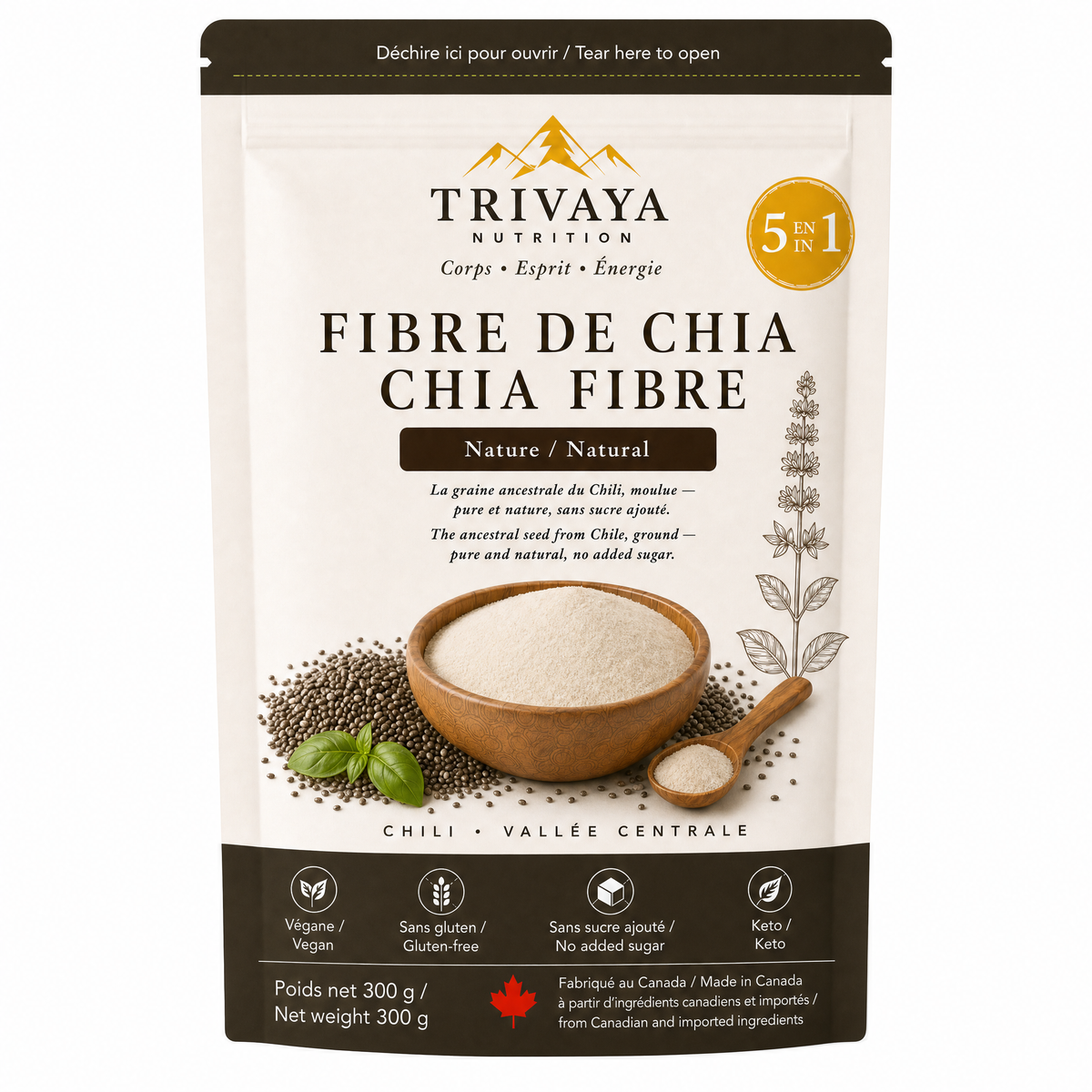 Fibre de Chia 5 en 1