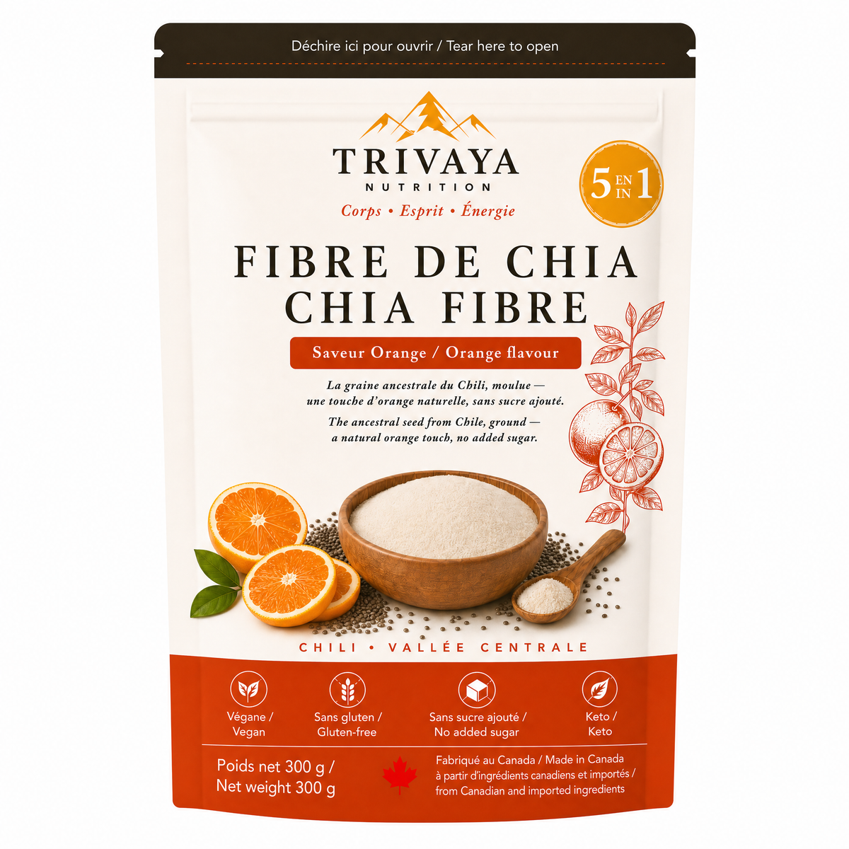 Fibre de Chia 5 en 1